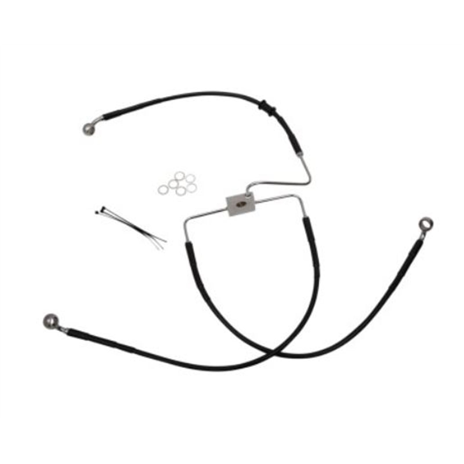 Drag Specialties Brake Line - 18-XL1200X - Black 1741-5851_725072
