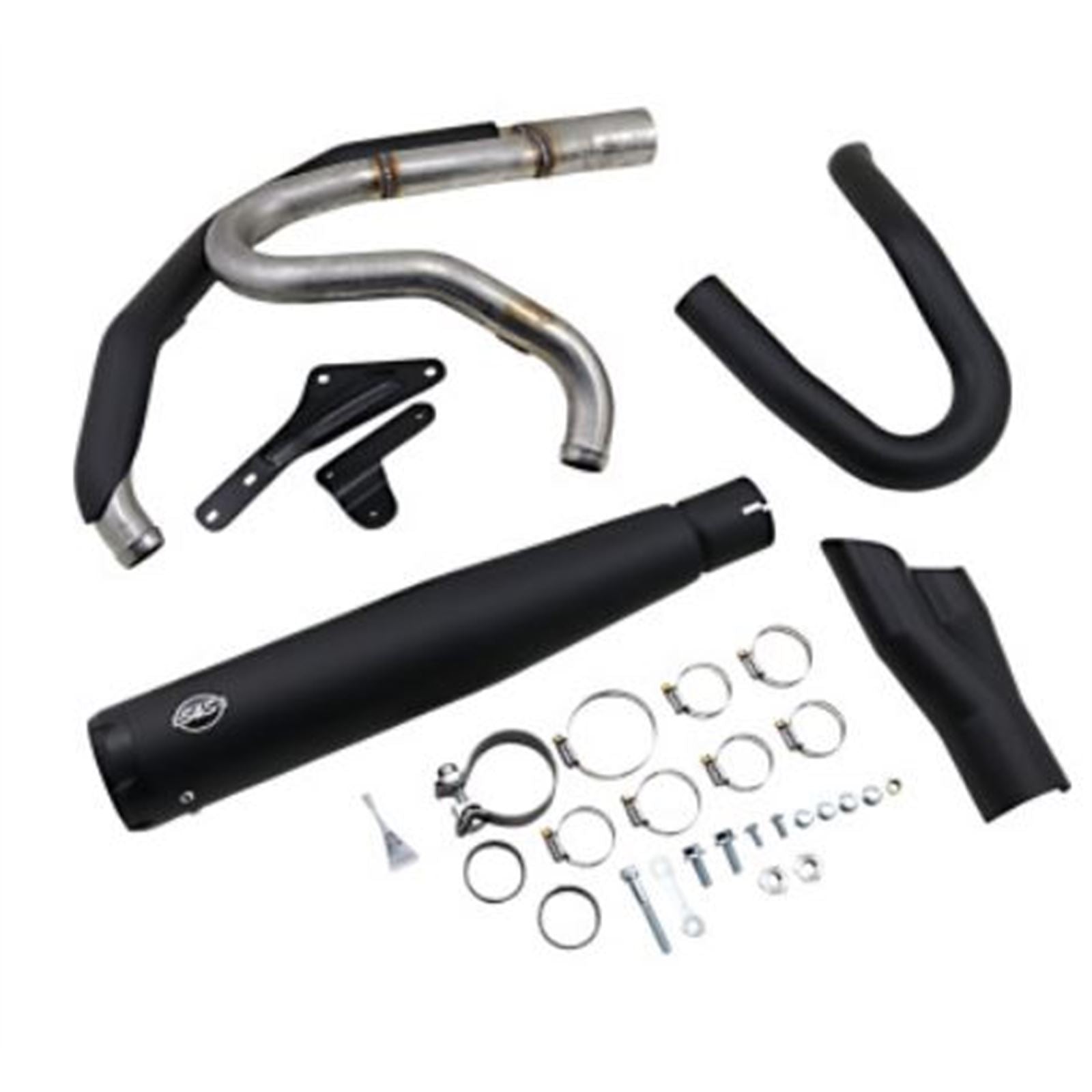 S&S Cycle 2:1 Exhaust - Black - M8 Softail 550-0857_730680