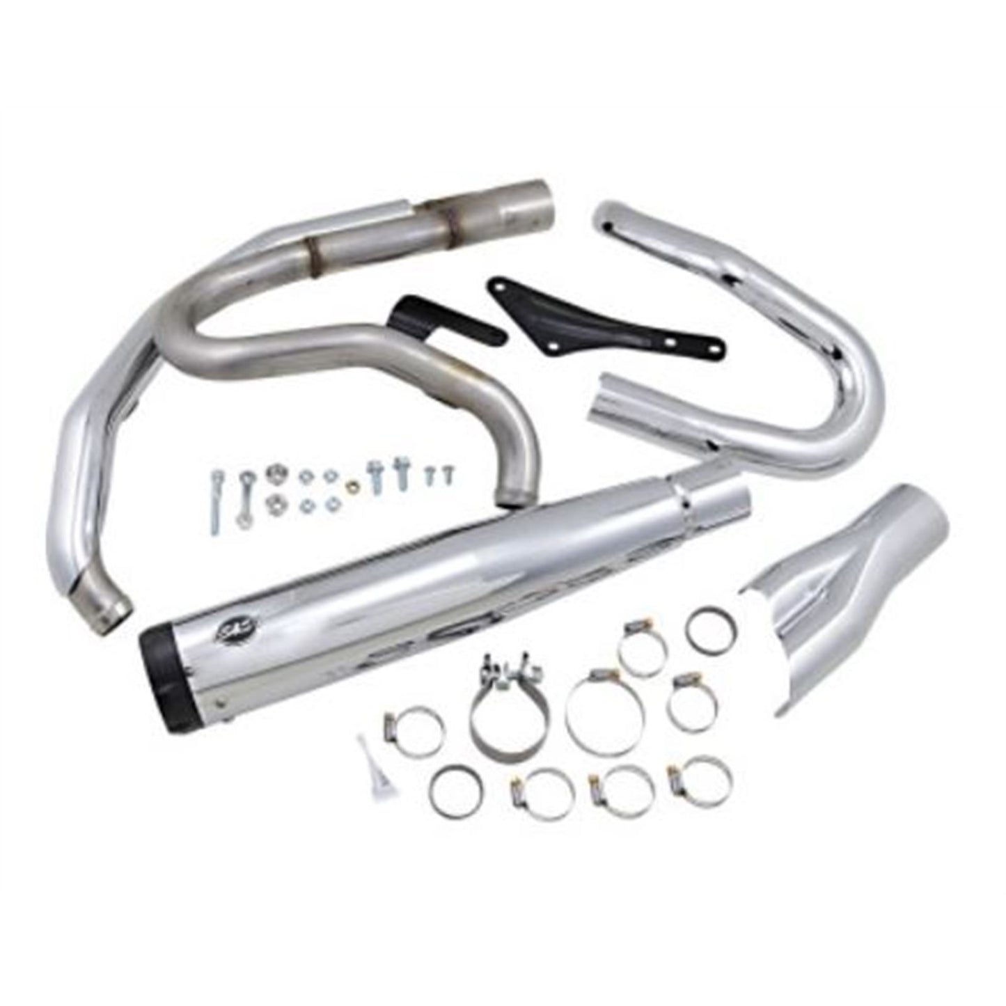 S&S Cycle 2:1 Exhaust - Chrome - M8 Softail 550-0858_730681