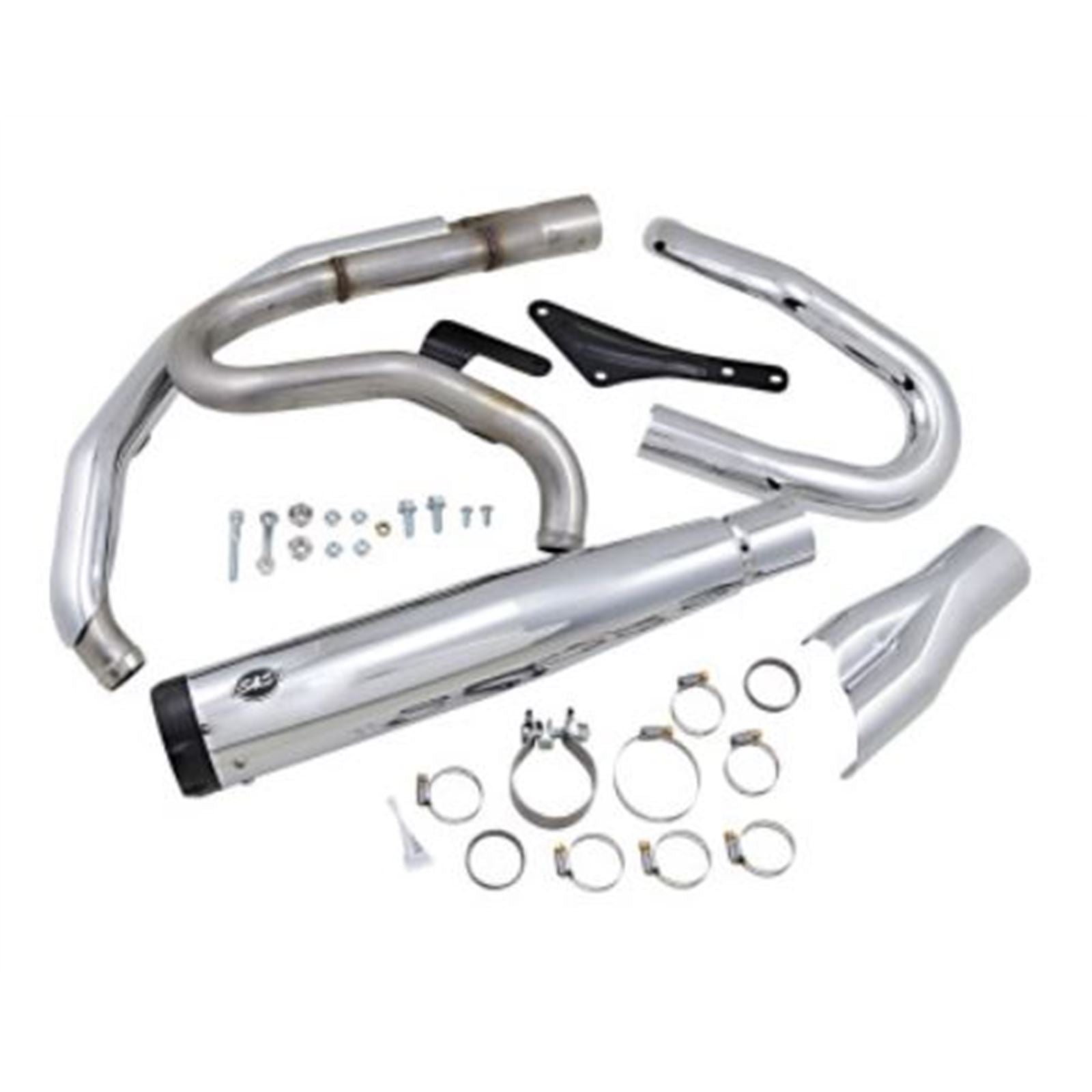 S&S Cycle 2:1 Exhaust - Chrome - M8 Softail 550-0858_730681