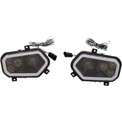 Moose Offroad LED Headlight for Polaris RZR800/900 - Black 2001-2226_1081614