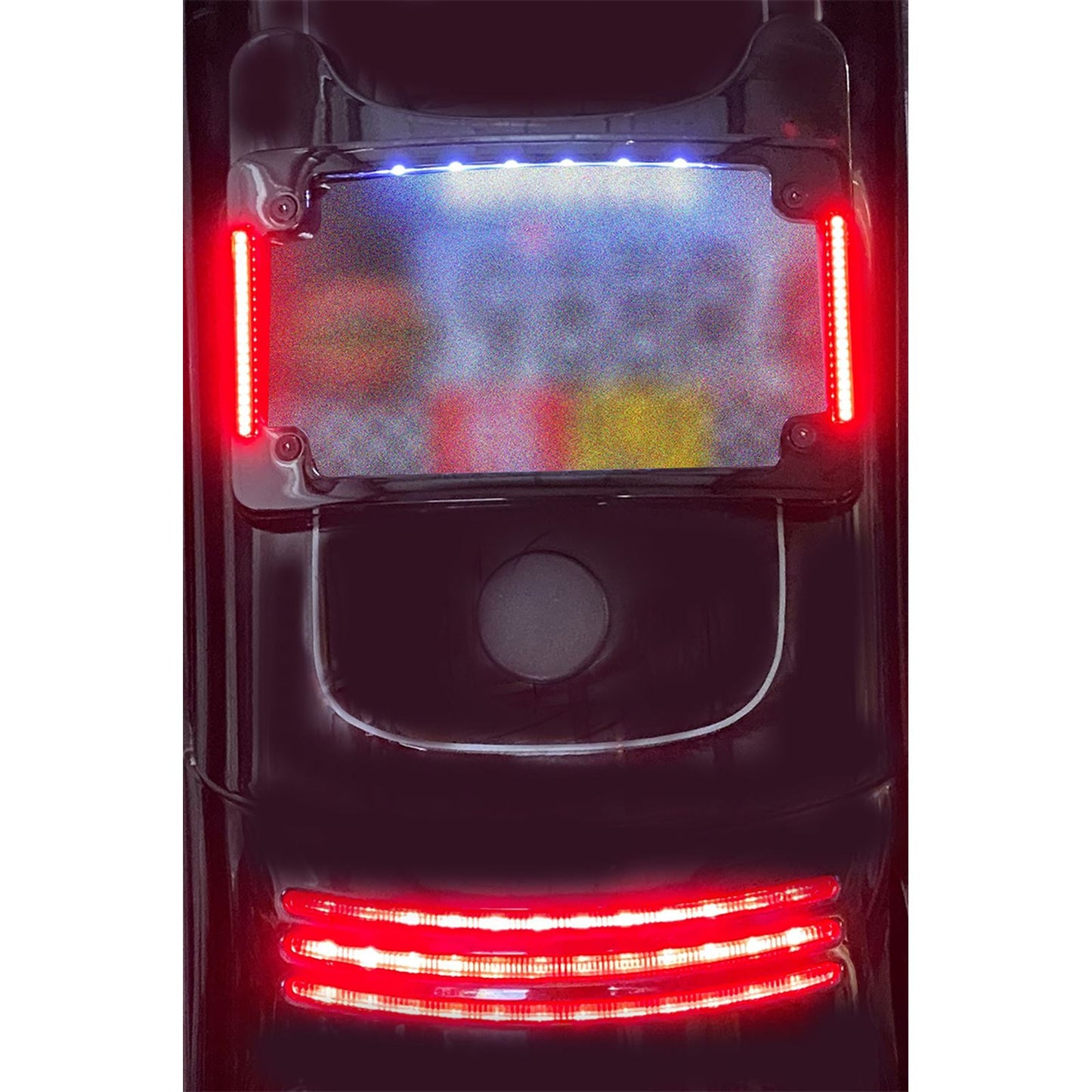 Custom Dynamics Curved License Plate Frame - Black TF06-BCM-B_1043991