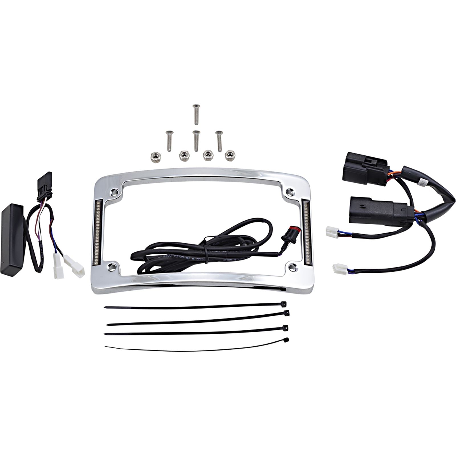 Custom Dynamics Curved License Plate Frame - Chrome TF06-BCM-C_1043993