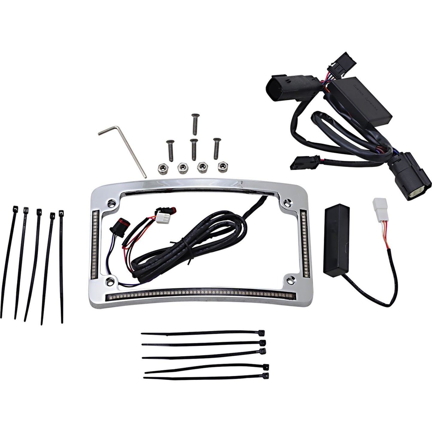 Custom Dynamics All in One License Plate Frame - Chrome TF05-BCM-C_1044046