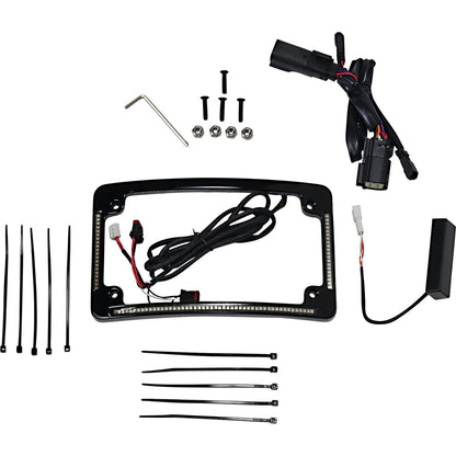 Custom Dynamics All in One License Plate Frame - Black TF05-BCM4-B_1044048
