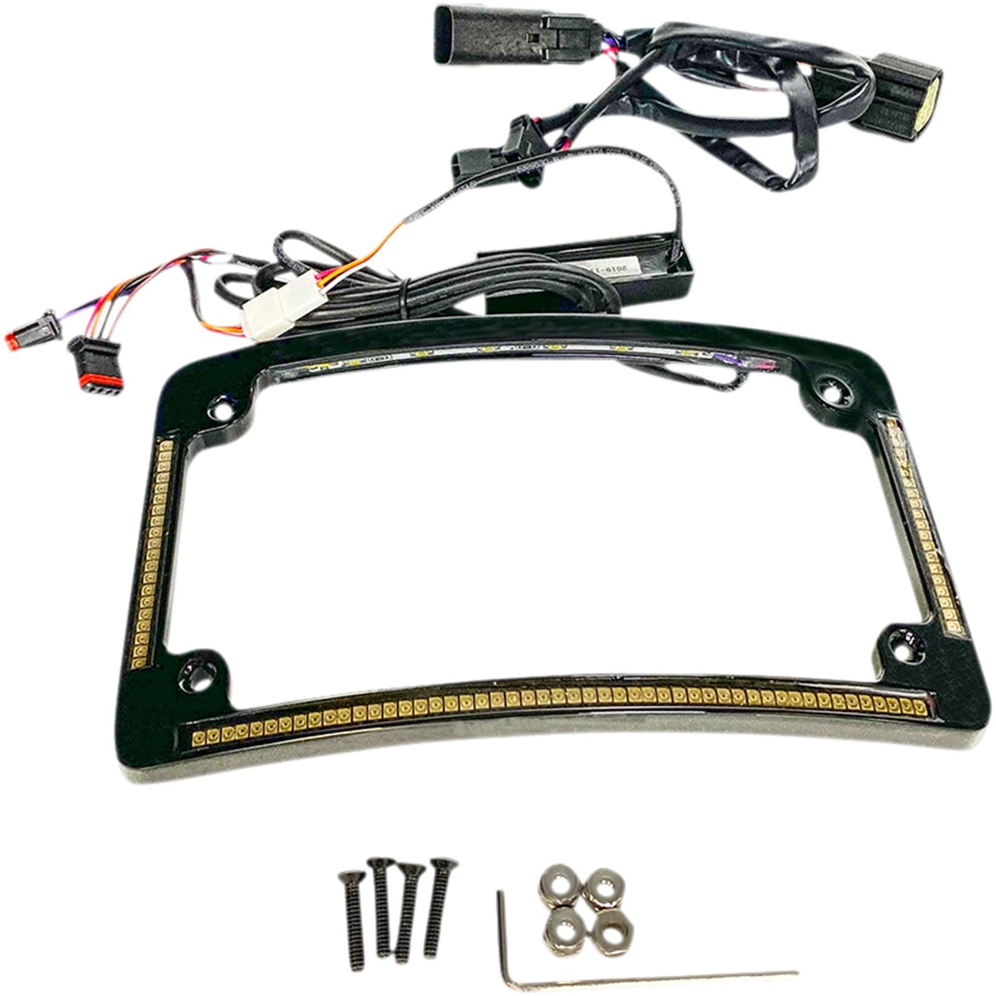 Custom Dynamics All in One License Plate Frame - Black TF05-BCM4-B_1044049