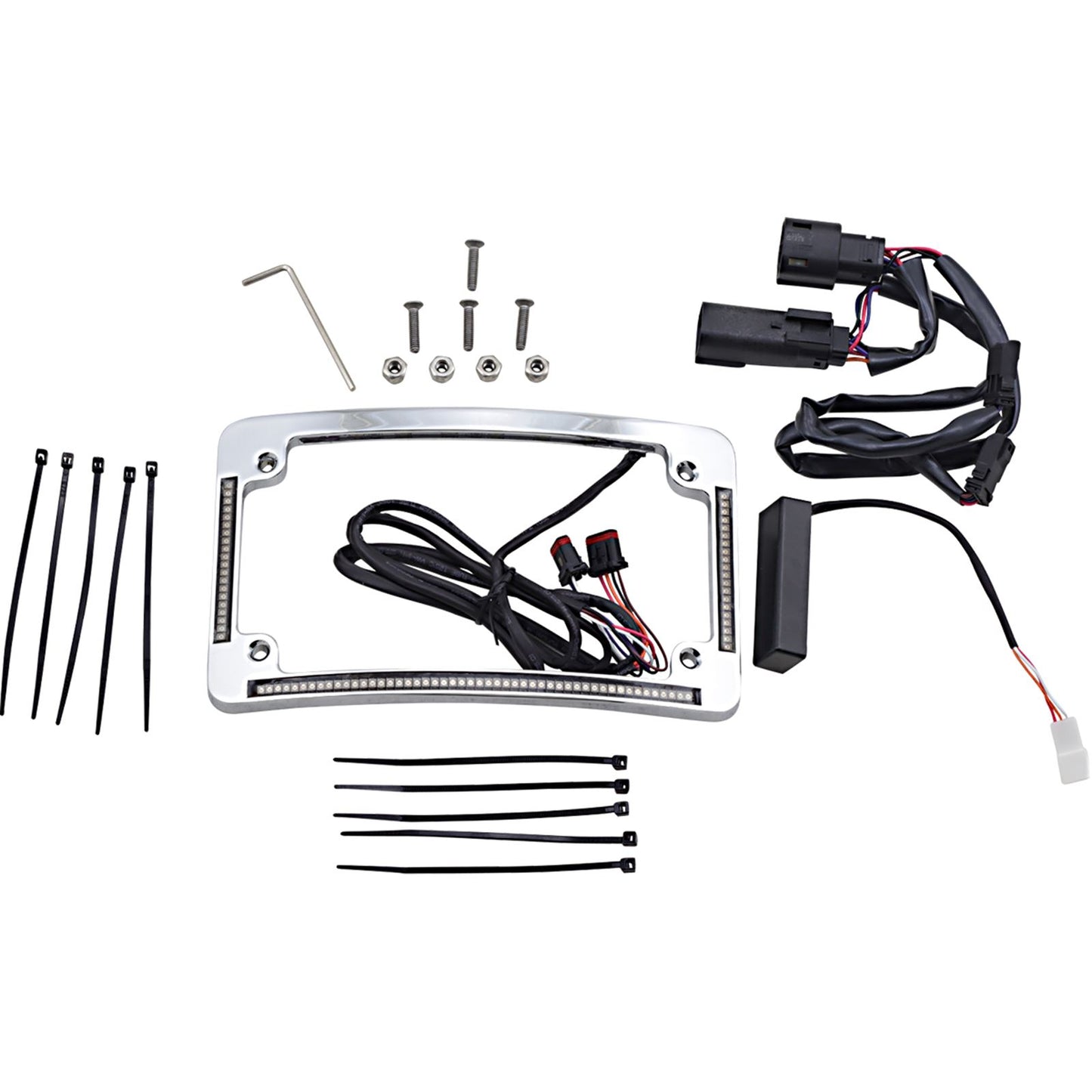 Custom Dynamics All in One License Plate Frame - Chrome TF05-BCM4-C_1044050