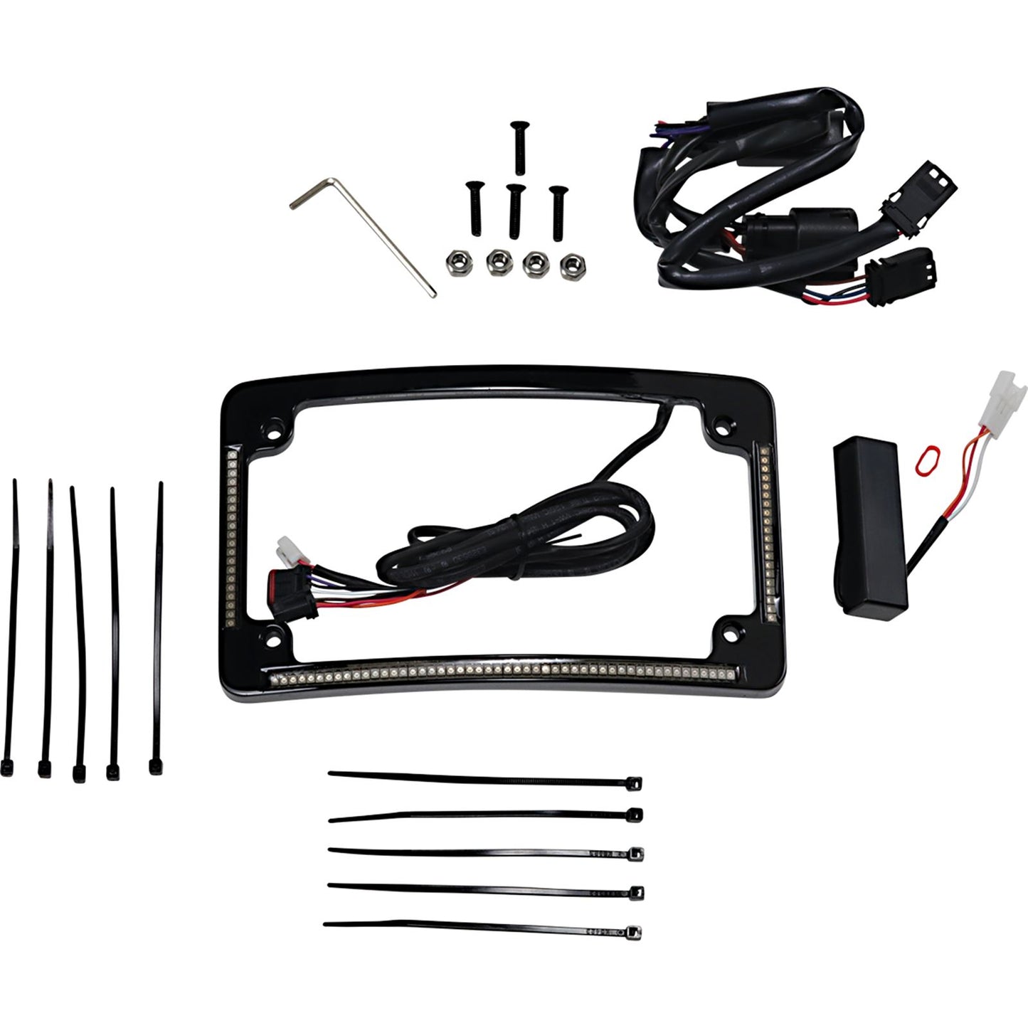 Custom Dynamics All in One License Plate Frame - Black TF05-SS6-B_1044054