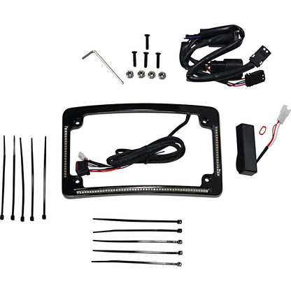 Custom Dynamics All in One License Plate Frame - Black TF05-SS6-B_1044054