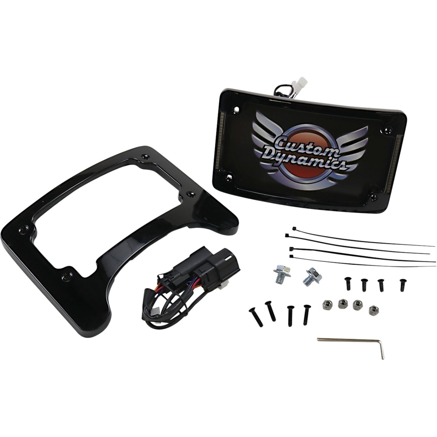 Custom Dynamics Turn Signal Eliminator/Illuminated Tri-Frame - Gloss Black TS-ELIM-06BCM-B_1044058