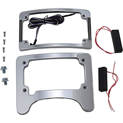 Custom Dynamics Turn Signal Eliminator/Illuminated Tri-Frame - Chrome TS-ELIM-06HW-C_1044065