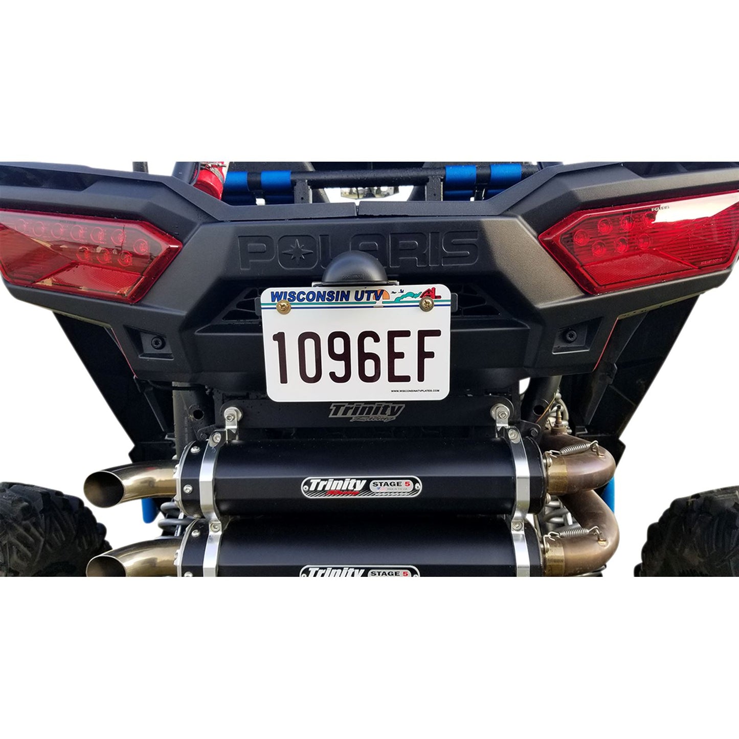 Moose Offroad LED License Plate Bracket - Black 2030-1499_1044044