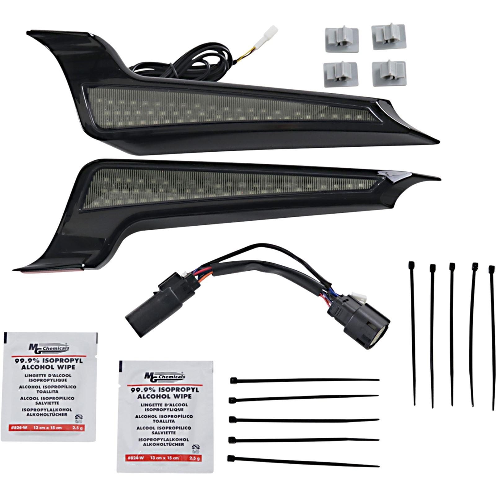 Custom Dynamics Fascia LED Light Panels - Black/Smoke CD-FASCIA-BCMBS_1044041