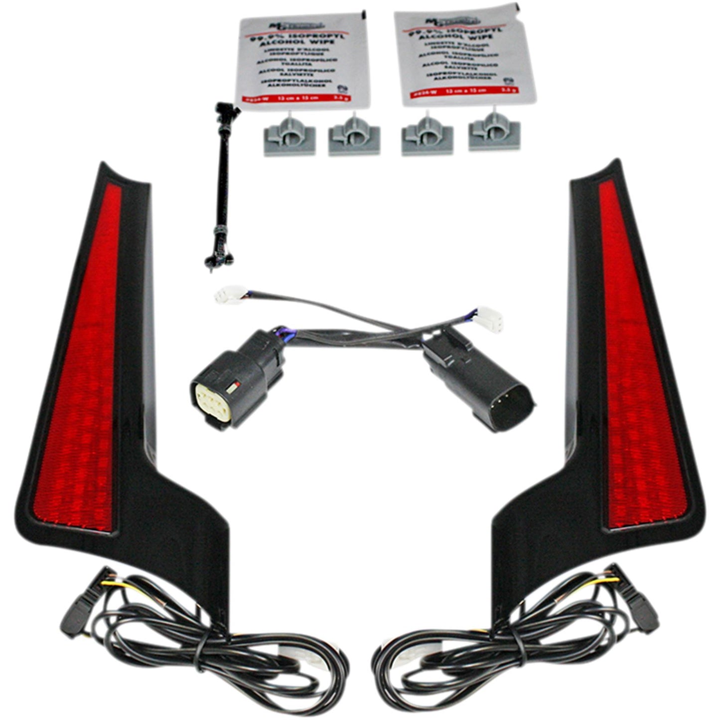 Custom Dynamics Fascia LED Light Panels - Black/Red CD-FASCIA-BCMBR_1043969