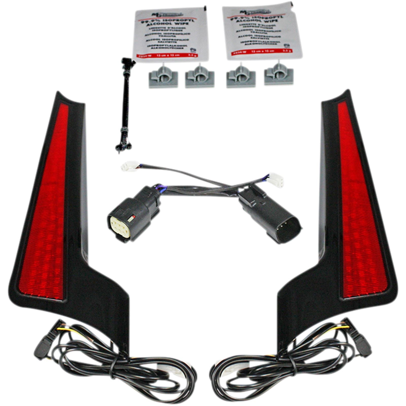Custom Dynamics Fascia LED Light Panels - Black/Red CD-FASCIA-BCMBR_1043969