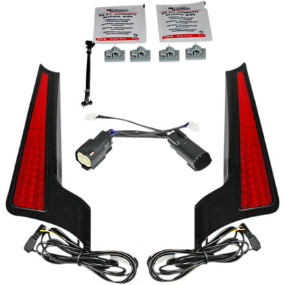 Custom Dynamics Fascia LED Light Panels - Black/Red CD-FASCIA-BCMBR_1043969