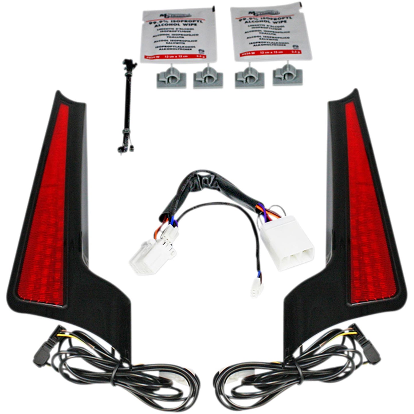 Custom Dynamics Fascia LED Light Panels - Black/Red CD-FASCIA-HD-BR_1044103