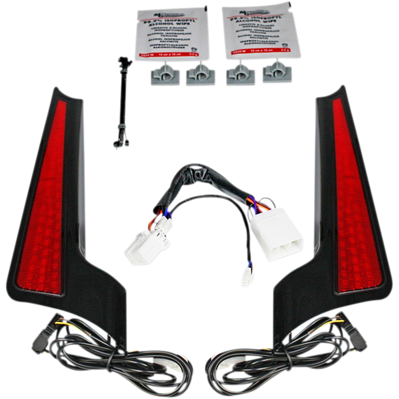 Custom Dynamics Fascia LED Light Panels - Black/Red CD-FASCIA-HD-BR_1044103