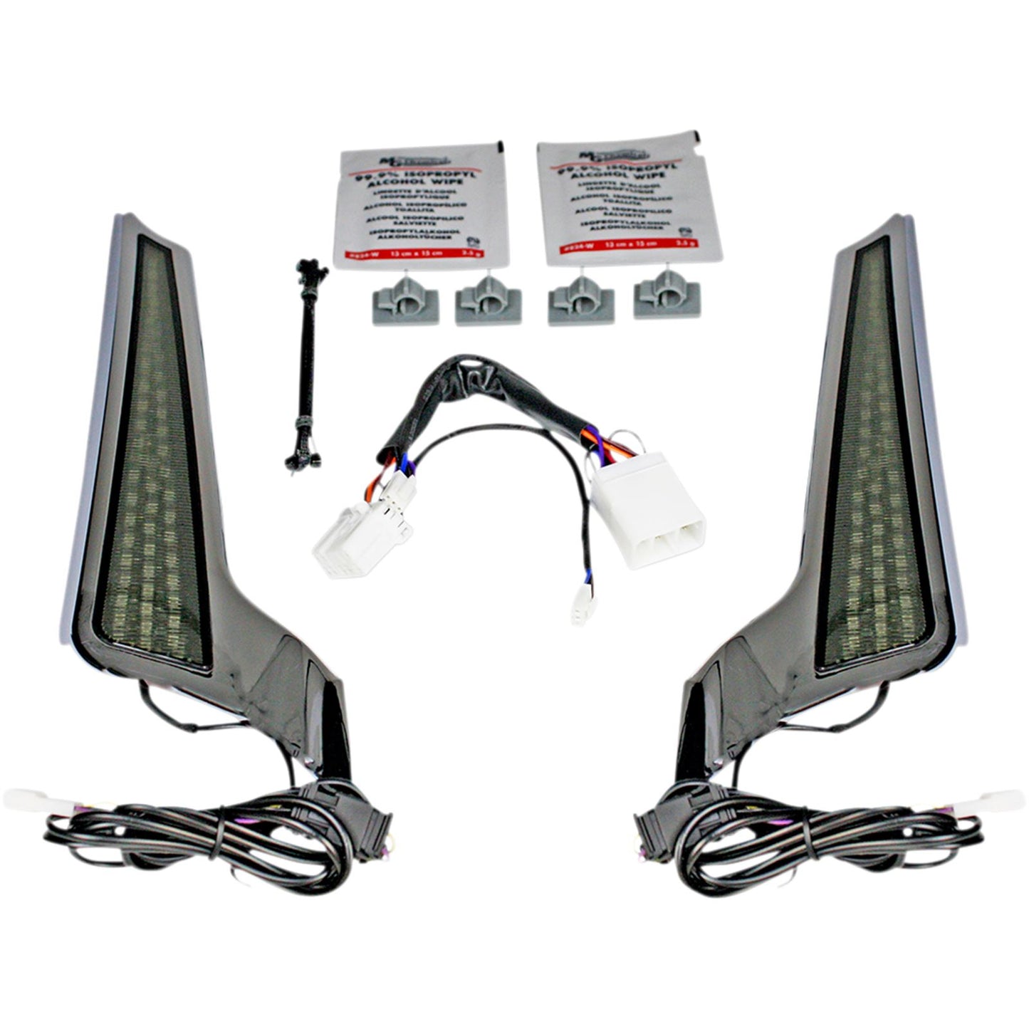 Custom Dynamics Fascia LED Light Panels - Chrome/Smoke CD-FASCIA-HD-CS_1044104