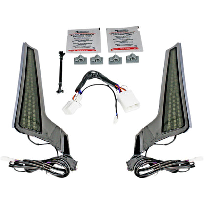 Custom Dynamics Fascia LED Light Panels - Chrome/Smoke CD-FASCIA-HD-CS_1044104