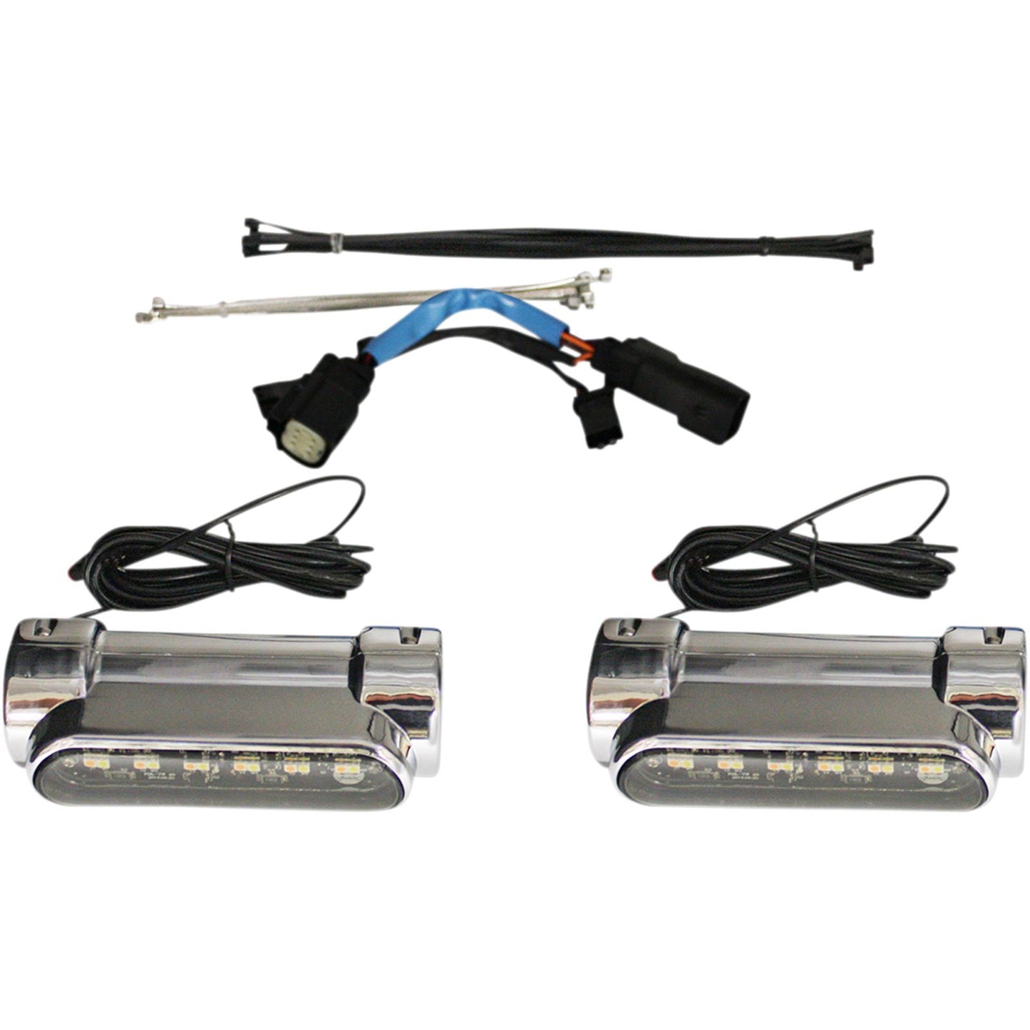 Custom Dynamics Engine Guard Light - '10-'13 FLHX - Chrome CD-CB-AW-SS6-C_1044116