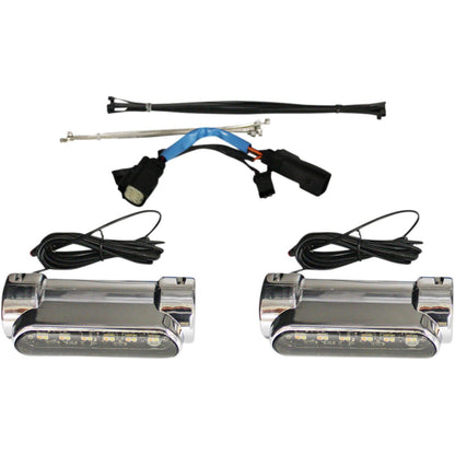 Custom Dynamics Engine Guard Light - '10-'13 FLHX - Chrome CD-CB-AW-SS6-C_1044116