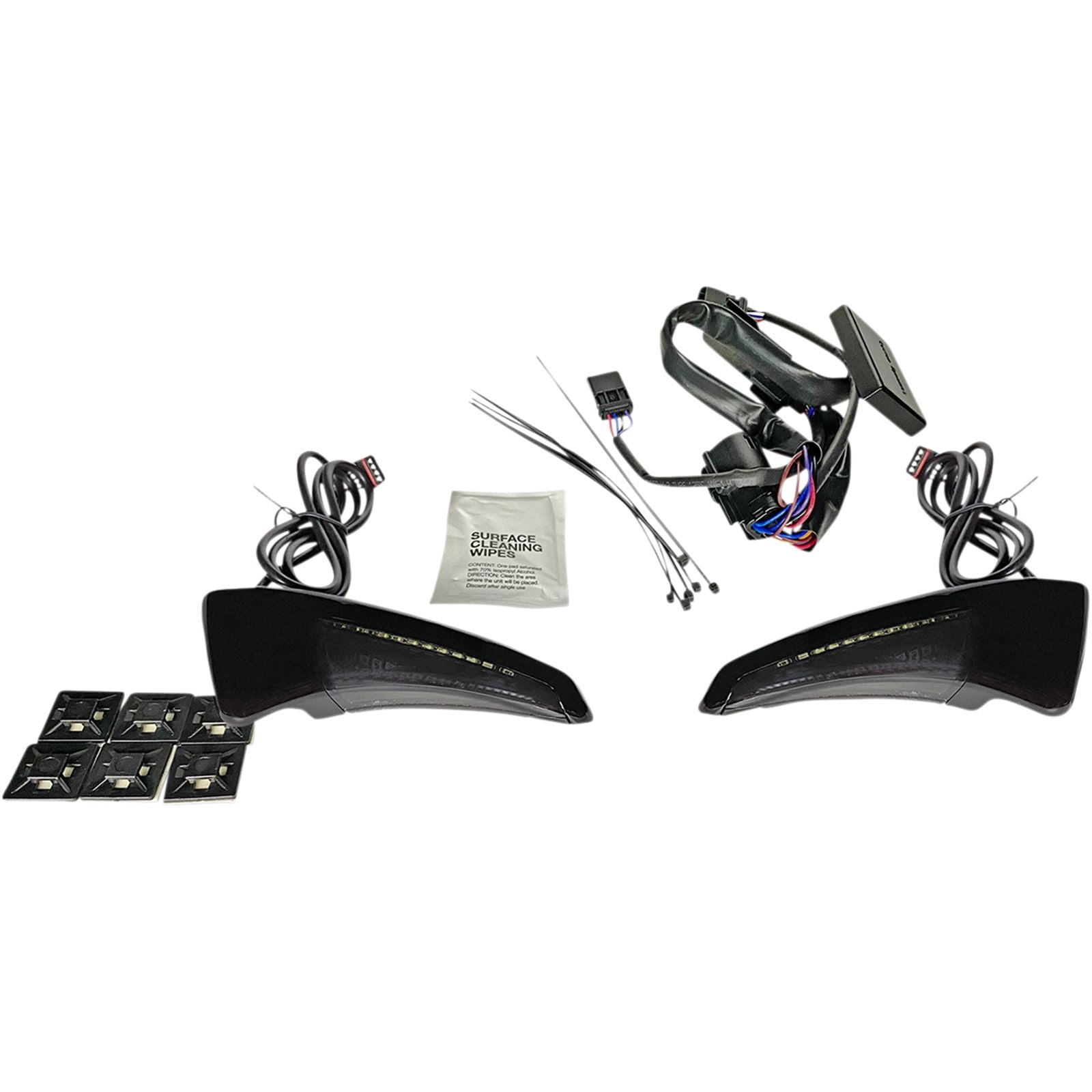 Custom Dynamics Sequential Tour Pak Seat Back Rest LED Lights - Black/Smoke - FLH CD-TPBR-14-SB_1044073