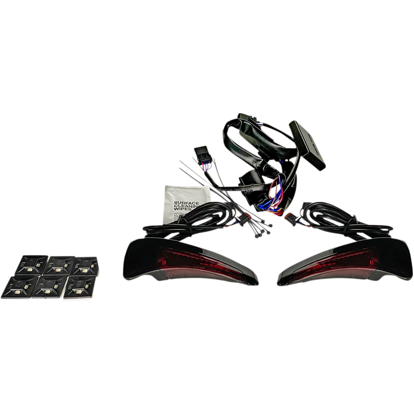 Custom Dynamics Sequential Tour Pak Seat Back Rest LED Lights - Black/Red - FLH CD-TPBR-14-RB_1044074