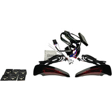 Custom Dynamics Sequential Tour Pak Seat Back Rest LED Lights - Black/Red - FLH CD-TPBR-14-RB_1044074