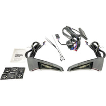 Custom Dynamics Sequential Tour Pak Seat Back Rest LED Lights - Chrome/Smoke - FLH CD-TPBR-14-SC_1044078