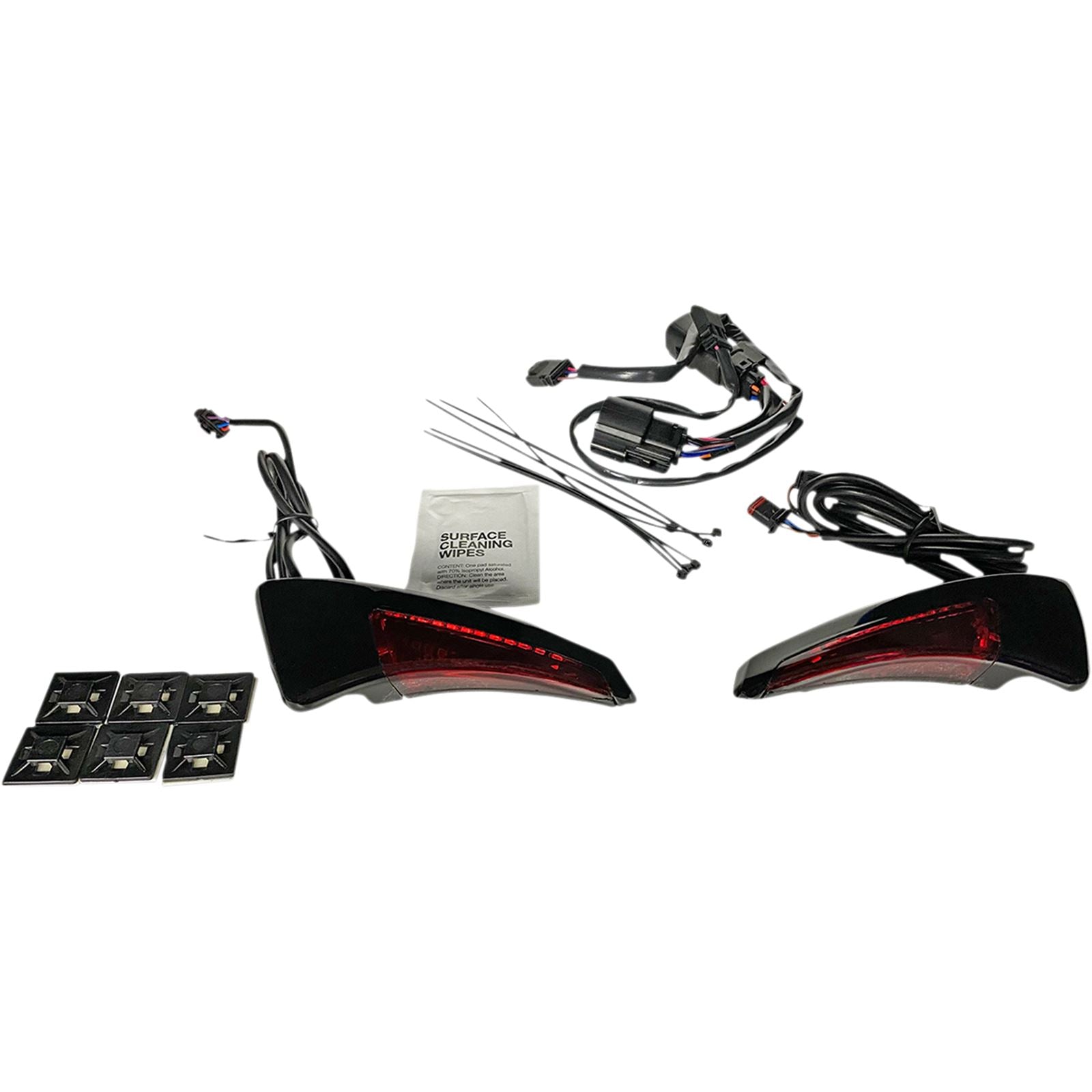 Custom Dynamics Sequential Tour Pak Seat Back Rest LED Lights - Black/Red - CVO CD-TPBR-14BCMRB_1044082