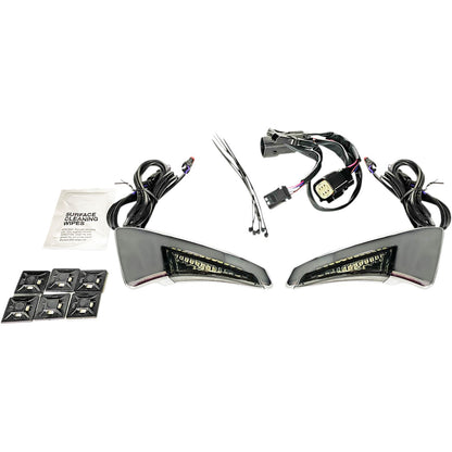Custom Dynamics Sequential Tour Pak Seat Back Rest LED Lights - Chrome/Smoke CD-TPBR-14BCMSC_1044084