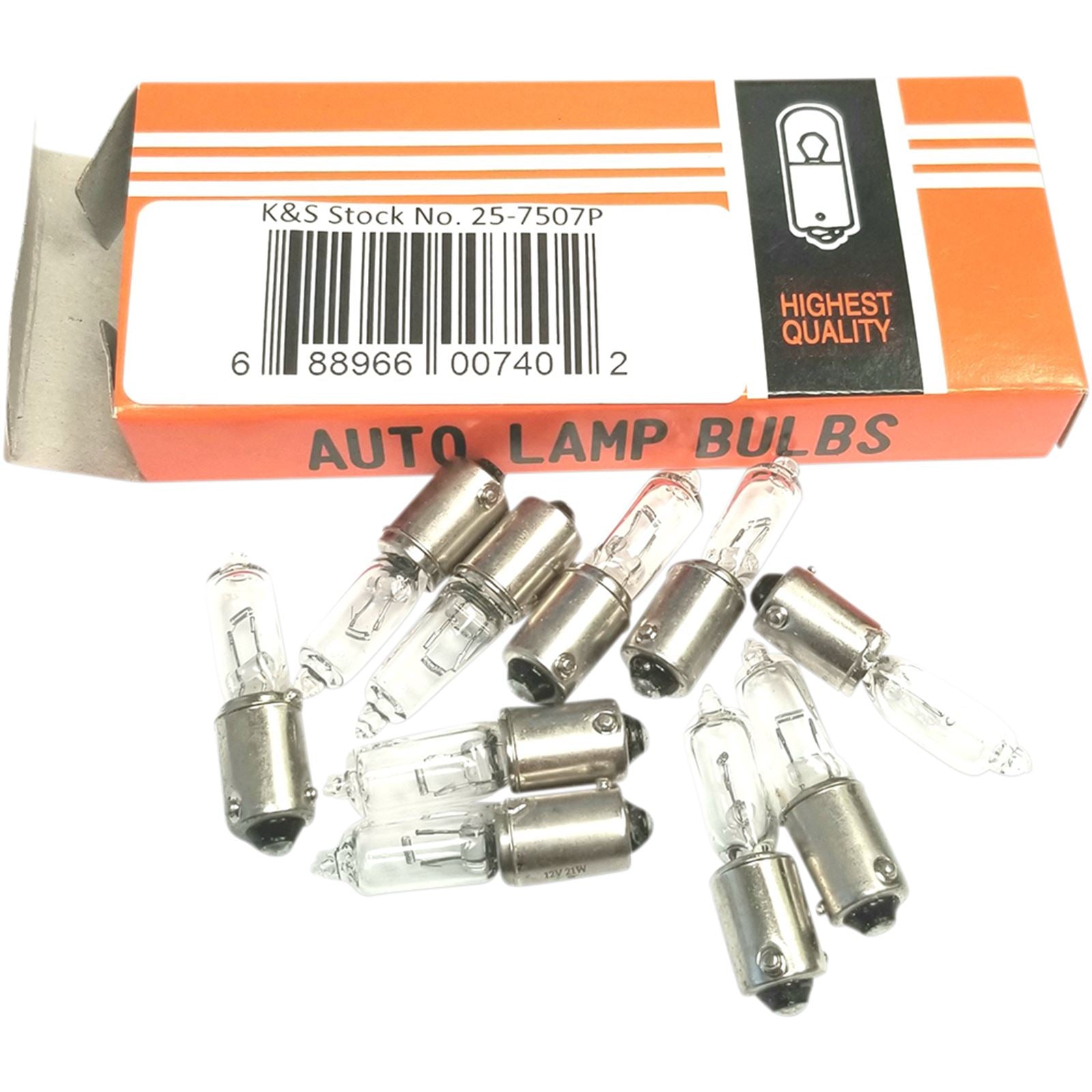 K&S 10/Pack Replacement Bulbs 25-7507P_1044126