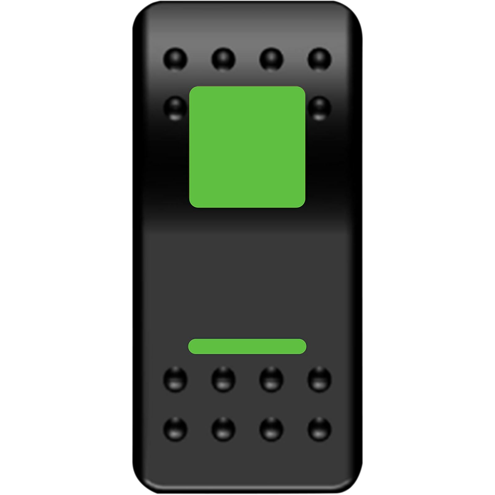Moose Offroad Rocker Switch - On/Off - Green 2106-0483_1044171