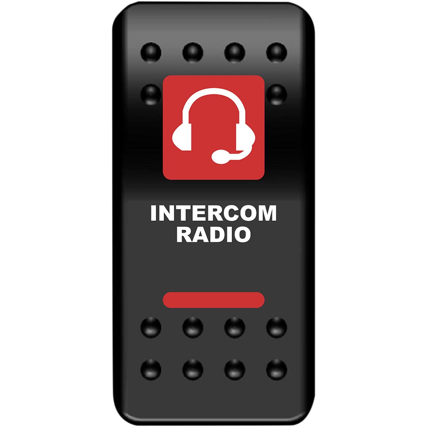 Moose Offroad Rocker Switch - Intercom - Red 2106-0485_1044174