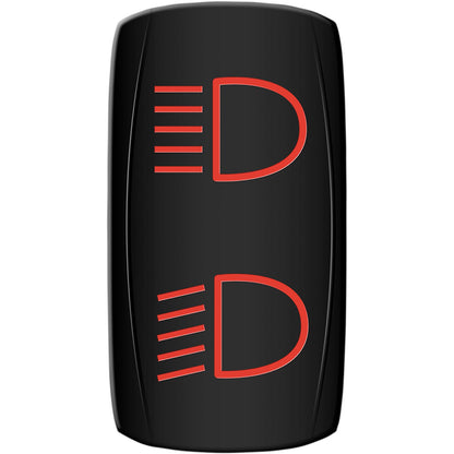 Moose Offroad Rocker Switch - High/Low Beam - Red 2106-0510_1044247