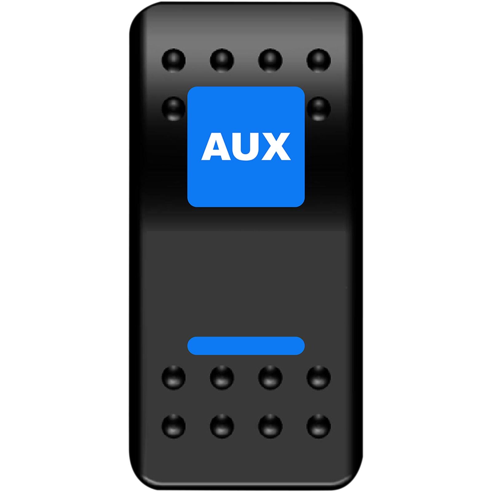 Moose Offroad Rocker Switch - Auxilary Power - Blue 2106-0538_1044261