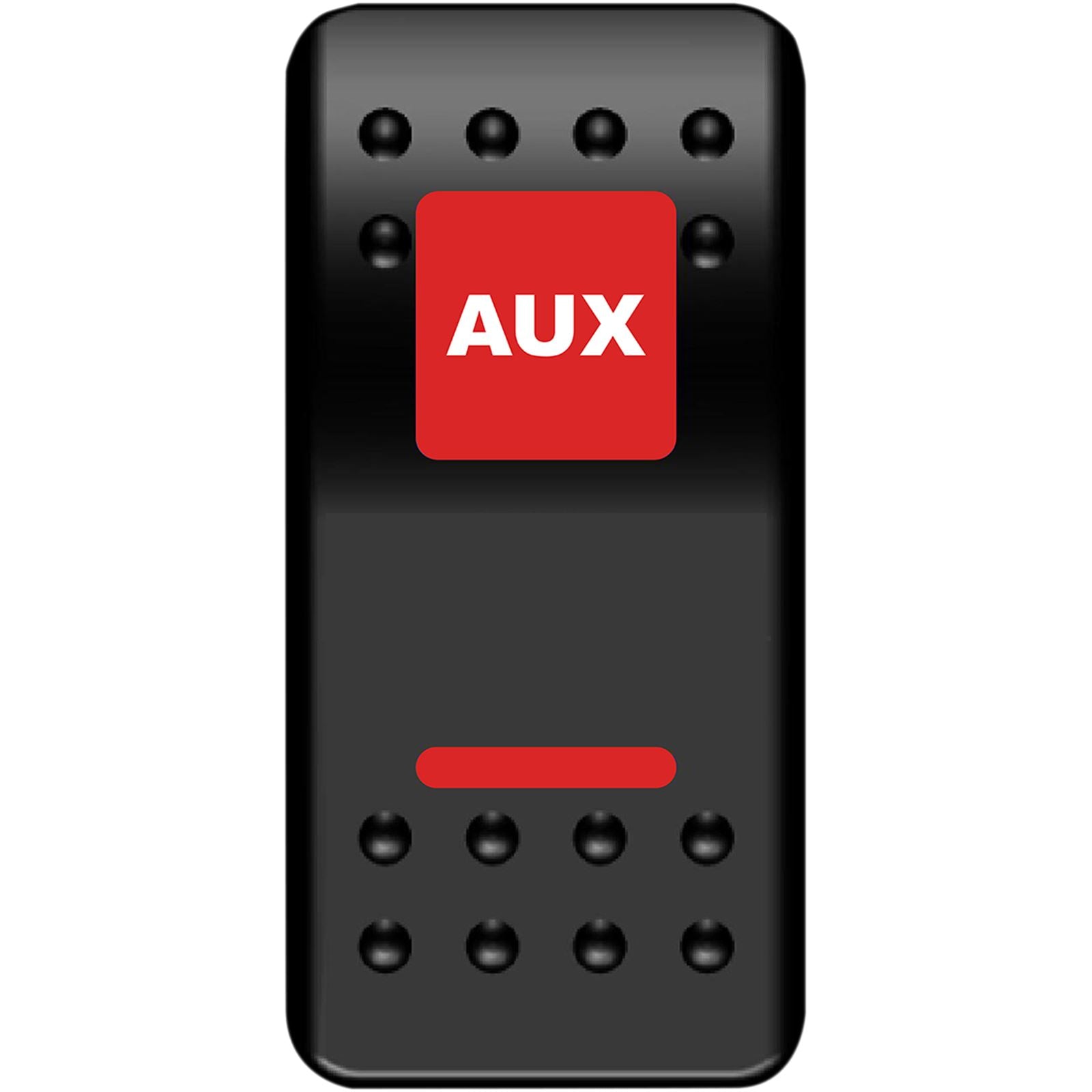 Moose Offroad Rocker Switch - Auxilary Power - Red 2106-0539_1044262