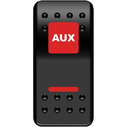 Moose Offroad Rocker Switch - Auxilary Power - Red 2106-0539_1044262