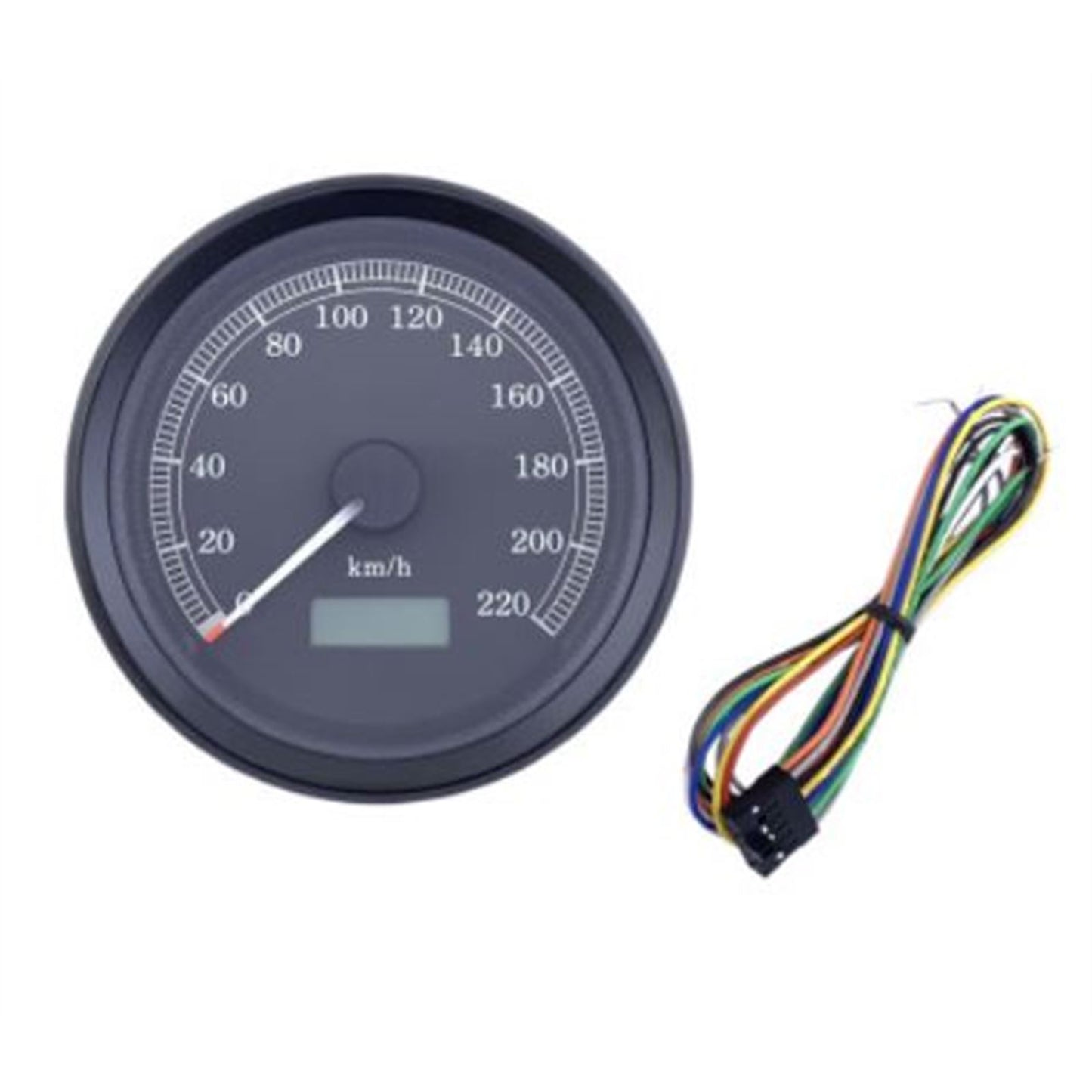Drag Specialties Universal 3-3/8" Programmable Electronic Speedometer - KPH 2210-0503_725126