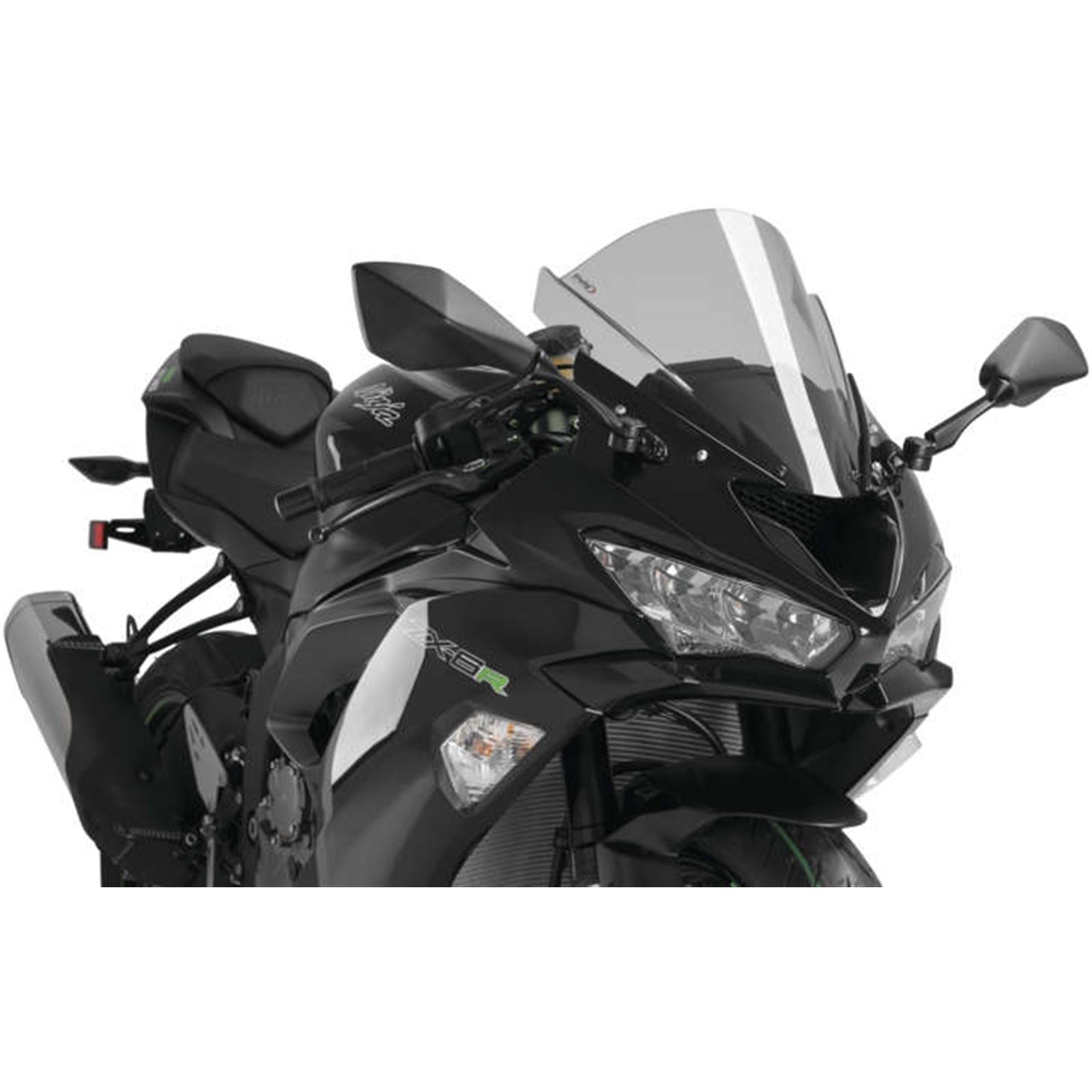 Puig Windscreen Racing Smoke Fits Kawasaki 3177H_993789