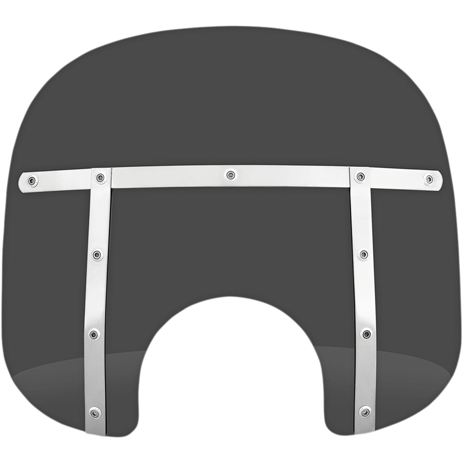 Memphis Shades Fats Windshield - 13" - 7" Headlight Cutout - Dark Black Smoke MEM31110_1044414