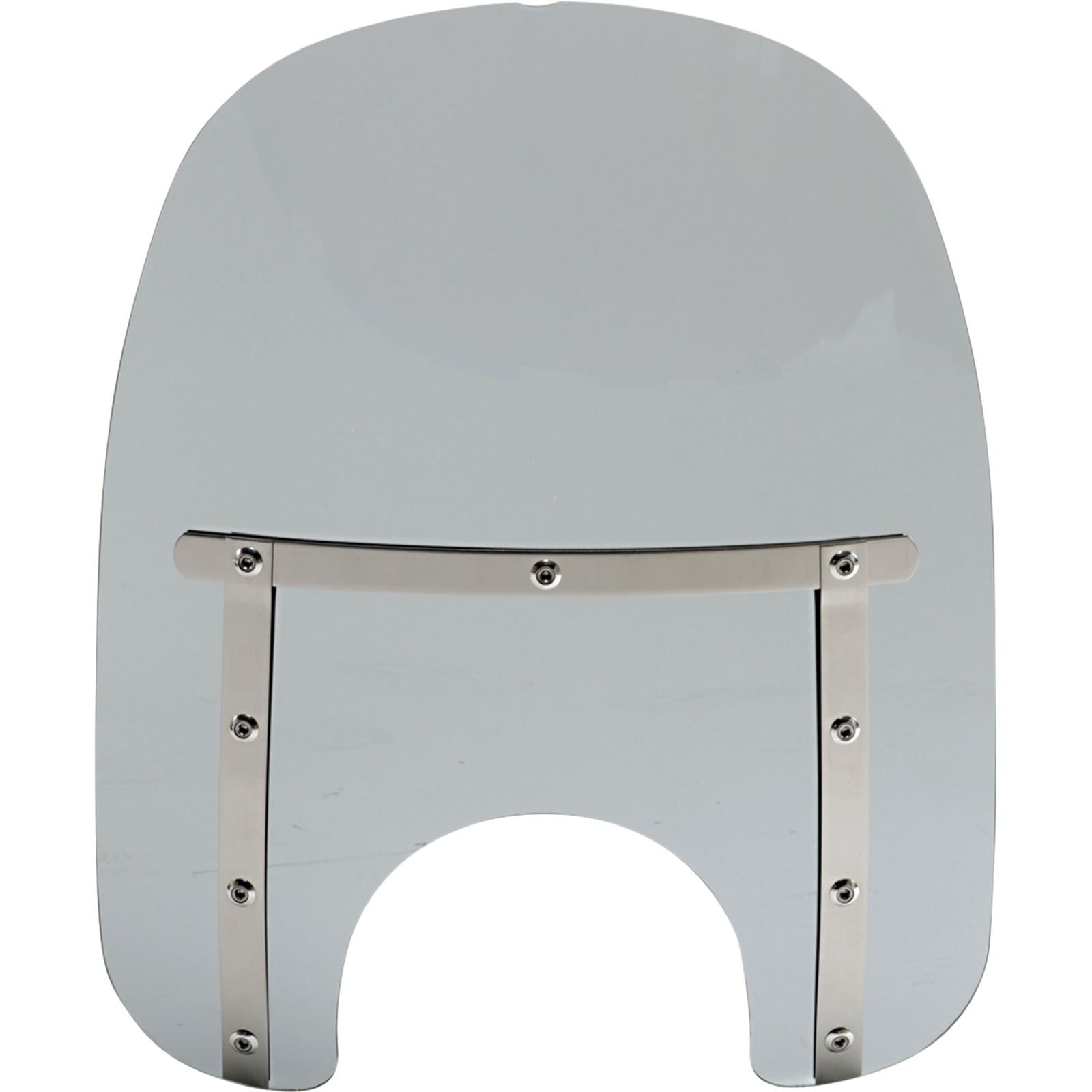 Memphis Shades Memphis Slim Windshield - 17" - 7" Headlight Cutout - Black Smoke MEM42112_1044380