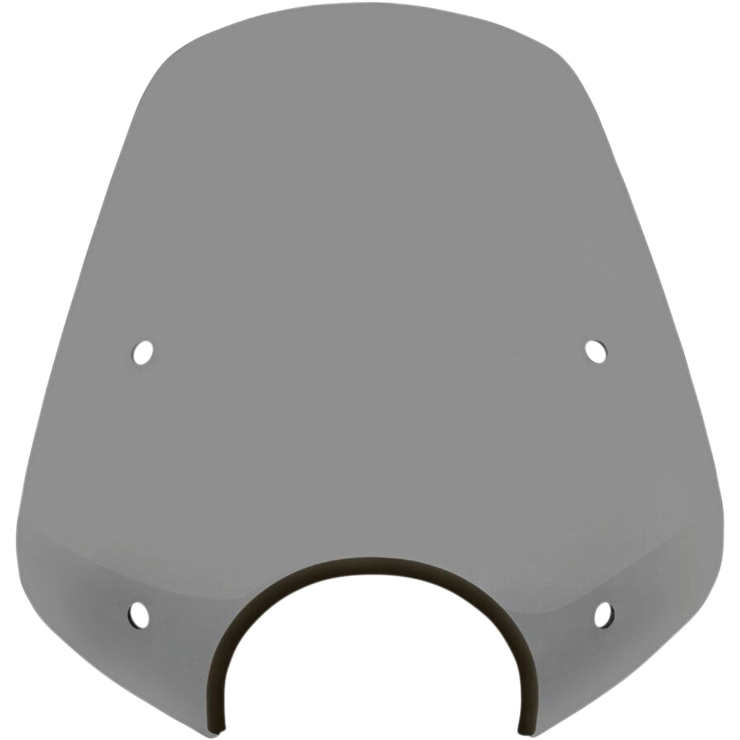 Memphis Shades Pop Top Windshield - 7" Headlight Cut Out - Black Smoke MEP55112_1044384