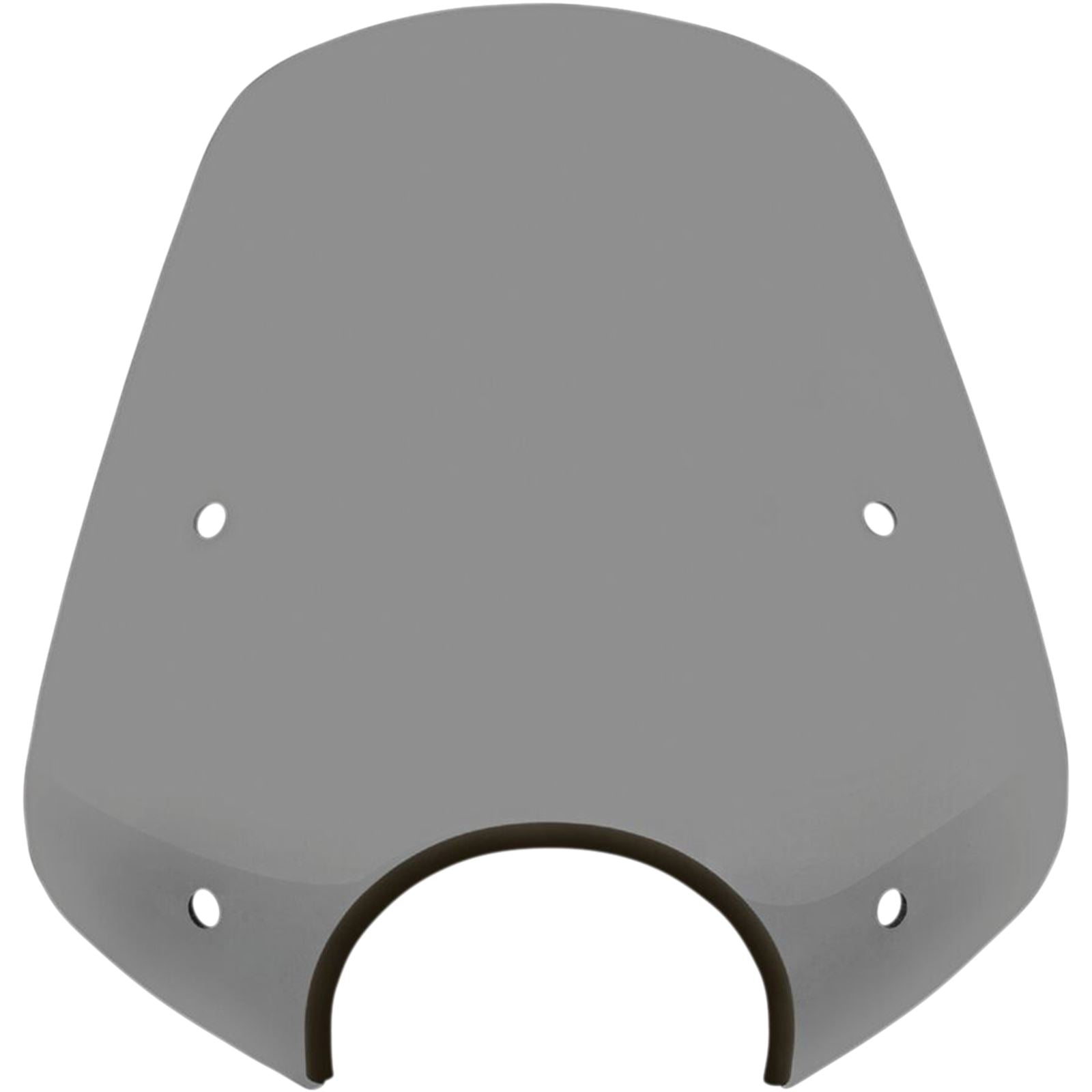Memphis Shades Pop Top Windshield - 7" Headlight Cut Out - Black Smoke MEP55112_1044384