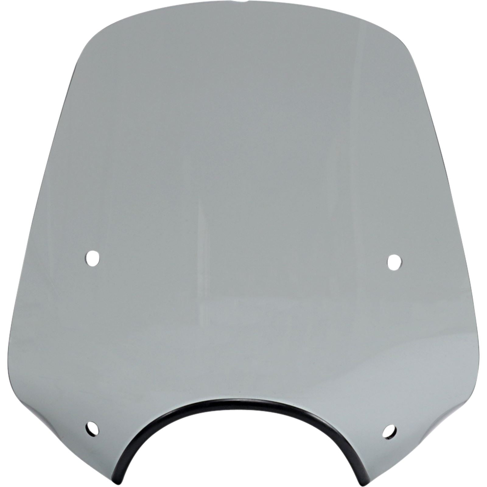 Memphis Shades Pop Top Windshield - 9" Headlight Cut Out - Black Smoke MEP55212_1044385