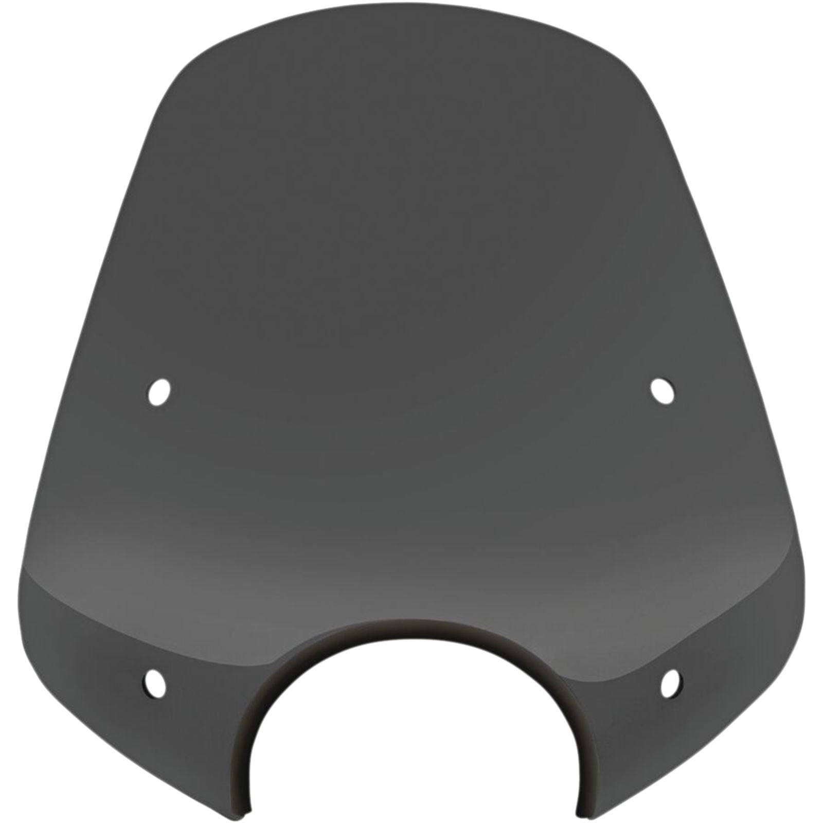 Memphis Shades Pop Top Windshield - 7" Headlight Cut Out - Dark Black Smoke MEP55110_1044386