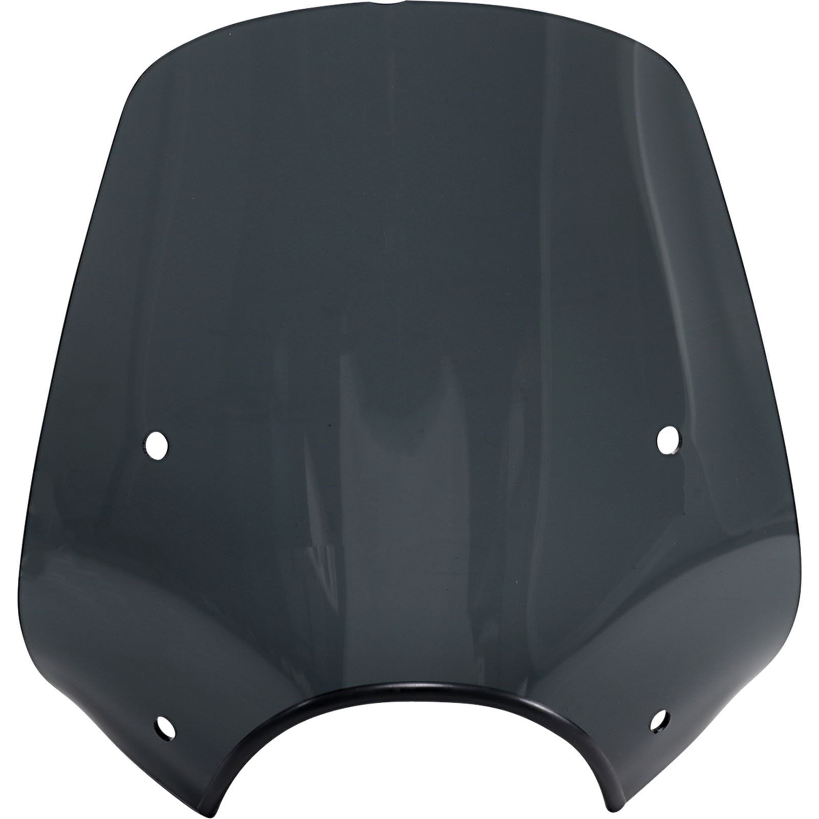 Memphis Shades Pop Top Windshield - 9" Headlight Cut Out - Dark Black Smoke MEP55210_1044387