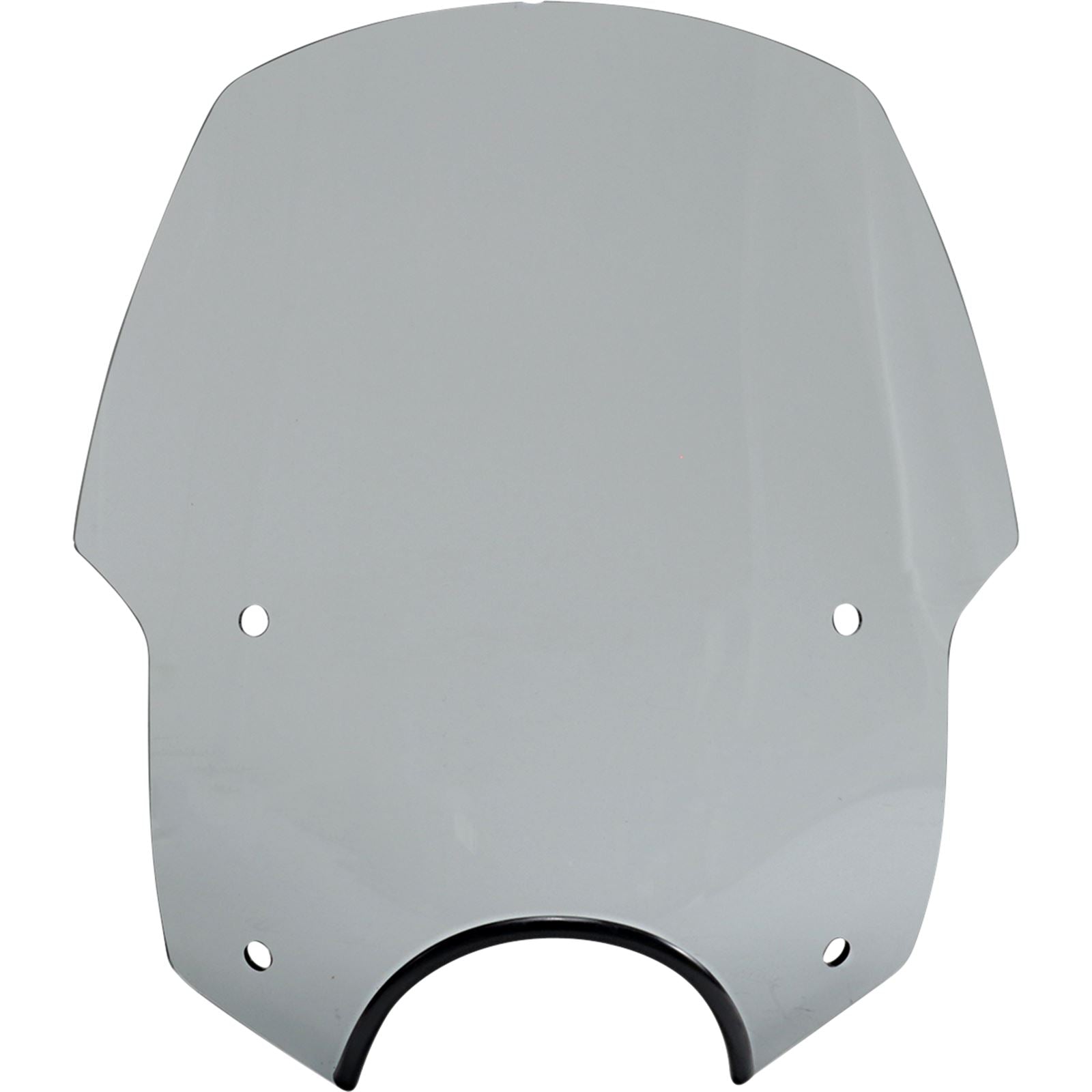 Memphis Shades Alley Cat Windshield - 7" Headlight Cut Out - Black Smoke MEP56112_1044388