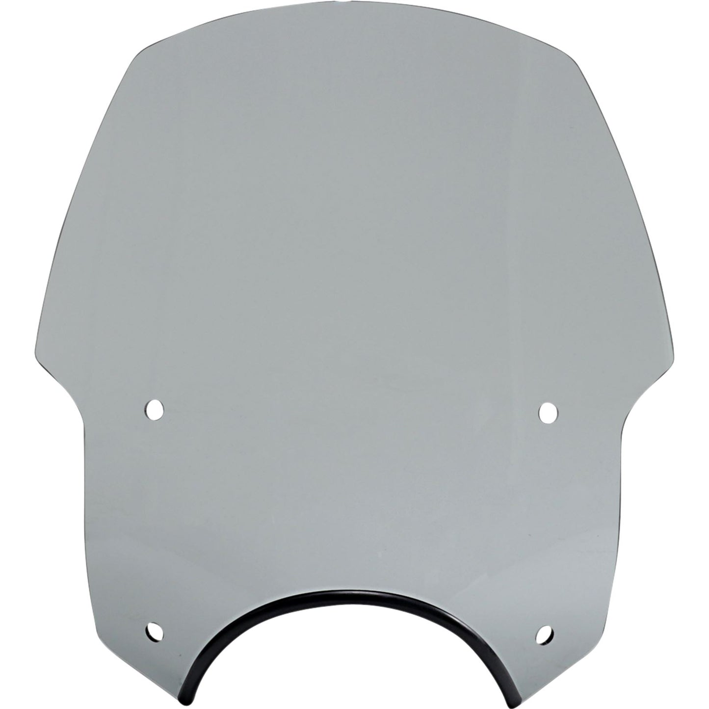 Memphis Shades Alley Cat Windshield - 9" Headlight Cut Out - Black Smoke MEP56212_1044389